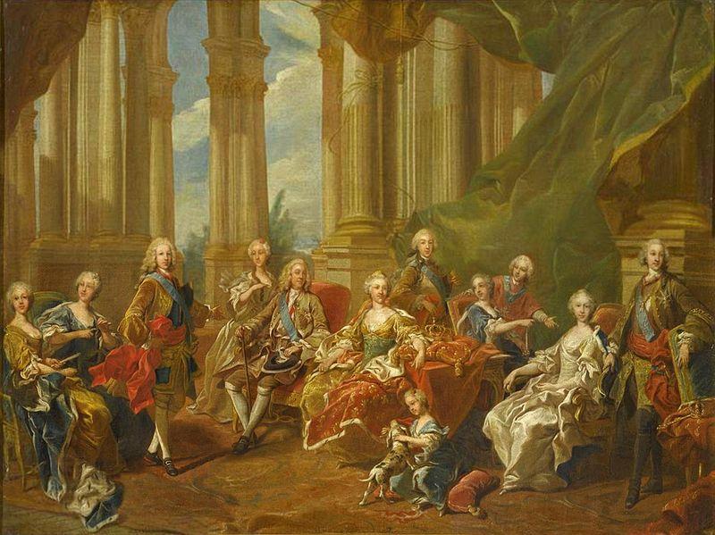 Louis Michel van Loo The family of Philip V in China oil painting art